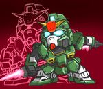  chibi dual_wielding gundam gundam_we&#039;re_federation_hooligans!! gundam_we're_federation_hooligans!! makka_na_kedamono mecha pixie_gundam weapon 