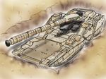  artist_request gundam gundam_ms_igloo hildolfr mecha military_vehicle potetosarada tank vehicle 