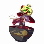  animated animated_gif bowl hat in_bowl in_container japanese_clothes kimono purple_hair red_eyes shope short_hair smile solo sukuna_shinmyoumaru touhou urban_legend_in_limbo waving wide_sleeves 