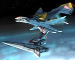  gun no_humans space_craft star starfighter vuccha weapon 