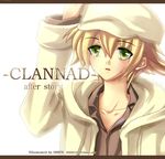  ato_shen bad_id bad_pixiv_id blonde_hair cabbie_hat clannad green_eyes hat male_focus shima_katsuki solo tears 