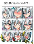  blue_eyes blush chart expressions hairband konpaku_youmu shangorilla short_hair silver_hair touhou translated 