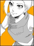  1girl female hazuki_jun monochrome naruto sketch solo yamanaka_ino 