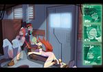  1boy 2girls breath_of_fire breath_of_fire_v capcom lin_(breath_of_fire) multiple_girls nina_(breath_of_fire_v) ryuu_(breath_of_fire_v) sleeping sunlight tovio_rogers window 