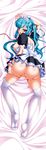  1girl ass back bishop_(company) blue_hair breasts female invitation long_hair looking_at_viewer lying maid mesu_kyoushi_4 naughty_face nipples pussy solo sweat takamine_miyu twintails 