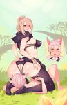  2girls anilingus anus ass ass_cutout blonde_hair breasts cat_ears clothed_female_nude_female final_fantasy final_fantasy_xiv hyur iri-neko miqo&#039;te miqo'te multiple_girls nipples silver_hair uncensored yuri 