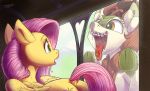  2019 applejack_(mlp) autumn_blaze_(mlp) cloven_hooves dock earth_pony equine eyes_closed female feral fluttershy_(mlp) friendship_is_magic group hi_res hooves horse kirin mammal micro my_little_pony open_mouth pegasus pony ponythroat teeth tongue tongue_out wings 