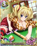  1girl blonde_hair blue_eyes breasts card_(medium) character_name copyright_name high_school_dxd long_hair looking_at_viewer official_art ravel_phenex smile solo trading_card 