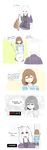  1other 5koma absurdres androgynous apron asriel_dreemurr backpack backpack_removed bag brown_hair caribun closed_eyes comic english frisk_(undertale) gameplay_mechanics highres horns ladle md5_mismatch monster_boy older pink_floyd plaid plaid_shirt purple_eyes shinkon_santaku shirt shorts sleeves_rolled_up smile speech_bubble spoilers stitched striped striped_shirt talking third-party_edit typo undertale upper_body what_if wooden_spoon 