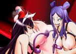  anal anal_object_insertion anus bdsm bondage bound breasts butt_plug erza_scarlet fairy_tail gloves hair_ribbon huge_breasts kagura_mikazuchi large_breasts legwear minerva_orlando multiple_girls nipples object_insertion open_mouth pussy red_hair ribbon tattoo yuri 