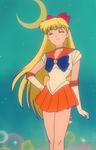  1girl bishoujo_senshi_sailor_moon blonde_hair sailor_venus screencap serafuku solo 