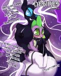  &lt;3 &lt;3_eyes anthro big_breasts big_dom_small_sub blue_eyes breasts clothing collar comic cover cover_page dickgirl dickgirl/male dragon equine friendship_is_magic girly green_eyes horn humanoid_penis intersex intersex/male leash legwear male mammal my_little_pony nightmare_rarity_(idw) nude penis purple_background saurian_(artist) simple_background size_difference spike_(mlp) stockings text unicorn white_stockings 