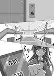  alternate_costume alternate_hairstyle comic commentary female_admiral_(kantai_collection) greyscale hair_down inazuma_(kantai_collection) kantai_collection long_hair meitoro monochrome pajamas production_line translated 