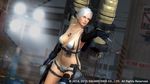  1girl 3d breasts christie_(doa) dead_or_alive dead_or_alive_5 female large_breasts official_art solo white_hair 