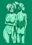  1boy 1girl couple konakona monochrome nara_shikamaru naruto naruto:_the_last nude pussy temari uncensored 
