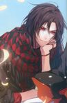  1boy black_hair long_hair male_focus naruto naruto_gaiden red_eyes red_scarf scarf short_hair solo tagme uchiha_madara 