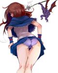  artist_request ass bent_over blush breasts brown_eyes brown_hair cameltoe capelet castlevania castlevania:_portrait_of_ruin charlotte_aulin from_behind hypnosis imp long_hair looking_at_viewer looking_back mind_control monster panties purple_panties skirt skirt_lift skirt_tug small_breasts solo source_request thumbs_up underwear upskirt 
