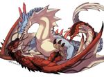  capcom claws dragon horns lagiacrus monster monster_hunter pocky pocky_day rathalos scales spikes tail talons what wings 