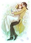  angela_(harvest_moon) bride couple dress feathers hal hal_(sakurajam) harvest_moon harvest_moon:_animal_parade harvest_moon:_tree_of_tranquility holding jin_(harvest_moon) pixiv_thumbnail resized wedding_dress 