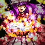  book hat long_hair patchouli_knowledge purple_eyes purple_hair solo tobi_(discharge_cycle) touhou 