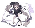  brws dress goggles grey_eyes long_hair long_sleeves original solo twintails very_long_hair 