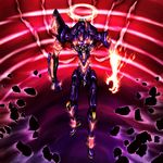  bad_pixiv_id berserker_rage byneet eva_01 glowing glowing_eyes halo mecha neon_genesis_evangelion no_humans rebuild_of_evangelion you_gonna_get_raped 