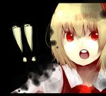  1girl a-o-i bad_id bad_pixiv_id blonde_hair darkness hair_ribbon open_mouth red_eyes ribbon rumia short_hair solo touhou 