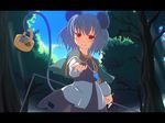  animal_ears basket chiyano grey_hair jewelry mouse mouse_ears mouse_tail nazrin pendant red_eyes short_hair solo tail touhou 