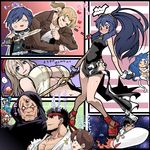  alternate_costume alternate_hairstyle anger_vein blue_eyes blue_hair blush cape comic cosplay crossover end_of_eternity falchion_(fire_emblem) felicia fire_emblem fire_emblem:_kakusei gameplay_mechanics god_eater jill_valentine kara_age krom long_hair lucina multiple_boys multiple_girls namco_x_capcom project_x_zone project_x_zone_2 resident_evil rockman rockman_x ryuu_(street_fighter) segata_sanshirou short_hair sigma sword vampire_(game) vashyron weapon x_(rockman) xiaomu xiaomu_(cosplay) zero_(rockman) 