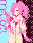  1girl ame_erika character_name gloves gundam gundam_unicorn jumpsuit micott_bartsch necklace ponytail wrench 