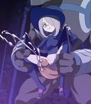  1girl bestiality boots clitoris cum dress ejaculation erection grinding hat little_witch_academia long_hair navel penis pussy skirt_lift smile spread_legs sucy_manbabalan testicles uncensored witch zone 