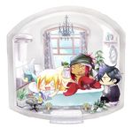  ahoge bandana bare_shoulders bat bird black_hair blonde_hair blue_eyes book chibi curtains dark_skin dark_skinned_male duck glasses green_hair hecha leaf long_hair maki_(orenchi_no_furo_jijou) male_focus merman mikuni_(orenchi_no_furo_jijou) mirror monster_boy multiple_boys octopus_boy open_mouth orenchi_no_furo_jijou shirtless sitting takasu_(orenchi_no_furo_jijou) tatsumi_(orenchi_no_furo_jijou) tentacles wakasa_(orenchi_no_furo_jijou) window yellow_eyes 