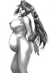  1girl breasts female final_fantasy final_fantasy_vii kokonoki_nao large_breasts long_hair lucrecia_crescent milf navel nipples pregnant solo 