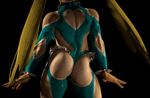  1girl 3d animated animated_gif ass ass_cutout ass_shake blonde_hair capcom heart_cutout long_hair rainbow_mika redmoa source_filmmaker street_fighter street_fighter_v 