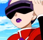  1girl animated animated_gif correa_(pokemon) female nintendo pokemon pokemon_(anime) purple_hair short_hair sky solo team_flare 