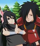  1boy 1girl black_hair long_hair naruto outdoors sky tagme uchiha uchiha_madara 