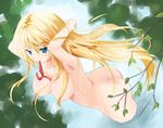  absolute_duo armpits ass blonde_hair blue_eyes breasts lilith_bristol long_hair nude solo water 