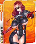  1girl breasts character_request crimson_lady_(taimanin_asagi) female large_breasts lilith-soft red_hair sian solo taimanin_asagi taimanin_asagi_battle_arena 