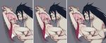  1boy 1girl against_wall age_difference breasts clothed_female_nude_male haruno_sakura held_up hetero naruto nipples nude rape sequential sex size_difference small_breasts standing suspended_congress tears uchiha_madara uncensored vaginal 