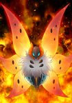  fire fur insect_wings maiko_(moko) pokemon pokemon_(game) pokemon_xy volcarona wings 