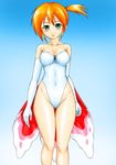  1girl bare_legs breasts cosplay female goldeen gym_leader kasumi_(pokemon) leotard nintendo pokemon solo 