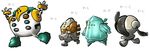  chibi monster nintendo no_humans pokemon pokemon_(game) regice regigigas regirock registeel 