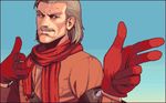  animated animated_gif artist_request gloves metal_gear_(series) metal_gear_solid metal_gear_solid_v revolver_ocelot scarf source_request 
