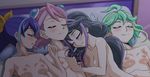  4girls bare_shoulders bed blush breasts collarbone edit eyes_closed female hiiragi_yuzu kurosaki_ruri lying lying_on_person multiple_girls mutual_yuri neck nipples nude nude_filter on_back on_side open_mouth photoshop rin_(yuu-gi-ou_arc-v) serena_(yuu-gi-ou_arc-v) sleeping small_breasts smile upper_body yu-gi-oh! yuri yuu-gi-ou_arc-v 