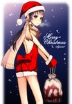  blood christmas koga_norio long_hair male_focus narutaru otoko_no_ko saikawa_yusa santa_costume solo 