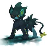  animal gen_4_pokemon glaring irima_(doron) lowres luxray no_humans pokemon pokemon_(creature) red_eyes simple_background solo tail white_background yellow_eyes 