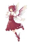  animal_ears dress fingernails full_body green_nails hat highres kneehighs long_fingernails mystia_lorelei nail_polish pink_hair purple_eyes shoes short_hair socks solo sukoppu touhou transparent_background winged_shoes wings 