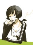  1girl black_hair bob_cut one_piece sabaody_archipelago shakuyaku_(one_piece) short_hair smoking solo 