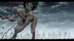 angry animated animated_gif blood levi_(shingeki_no_kyojin) long_hair monster rain shingeki_no_kyojin sword titan_(shingeki_no_kyojin) 