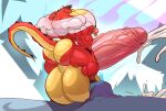 american_dragon:_jake_long anthro balls big_balls big_butt big_penis bodily_fluids bottomless butt casual_exposure casual_nudity clothed clothing cum disney dragon exhibitionism genital_fluids genitals hi_res huge_balls huge_butt huge_penis hyper hyper_balls hyper_butt hyper_genitalia hyper_pecs hyper_penis jake_long male musk penis solo whatinsomnia